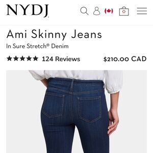 NYDJ size 16 Ami skinny jeans